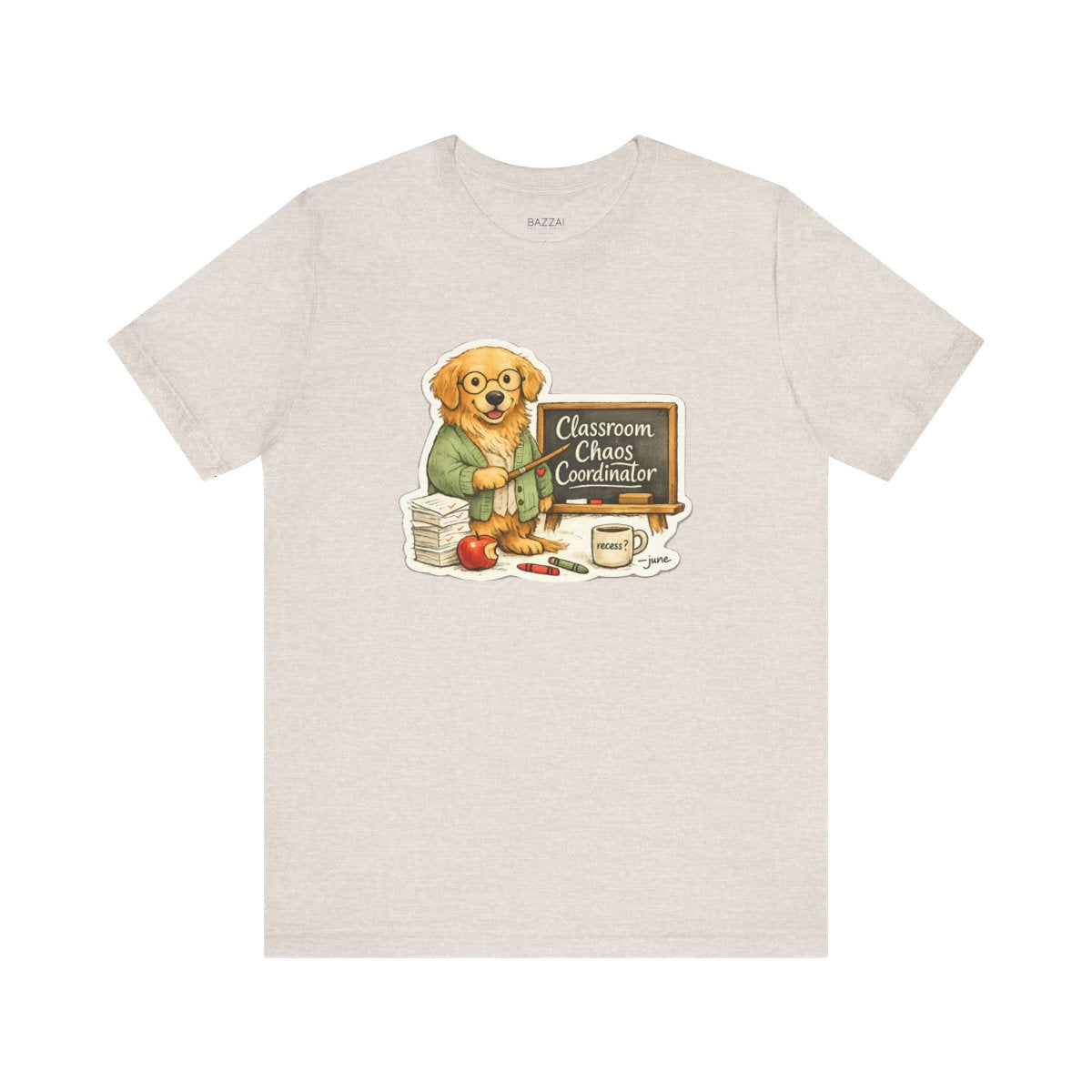 Funny Teacher T-Shirt — Classroom Chaos Coordinator — t-shirt design by June