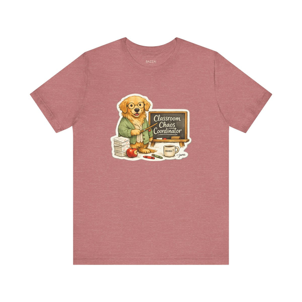 Funny Teacher T-Shirt — Classroom Chaos Coordinator — t-shirt design by June