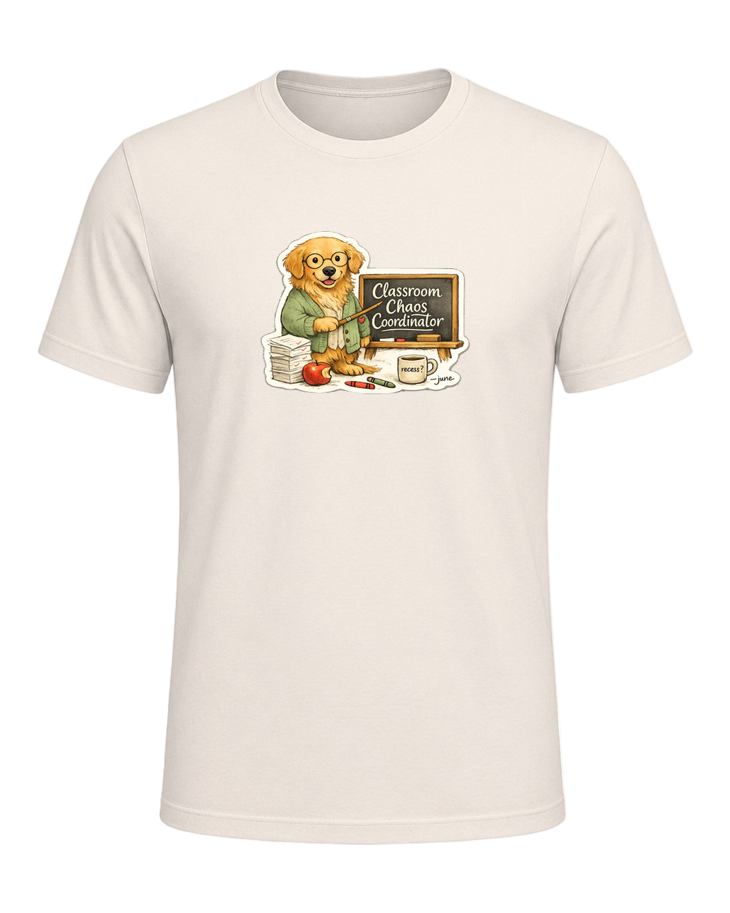 Classroom Chaos Coordinator Tee — Natural