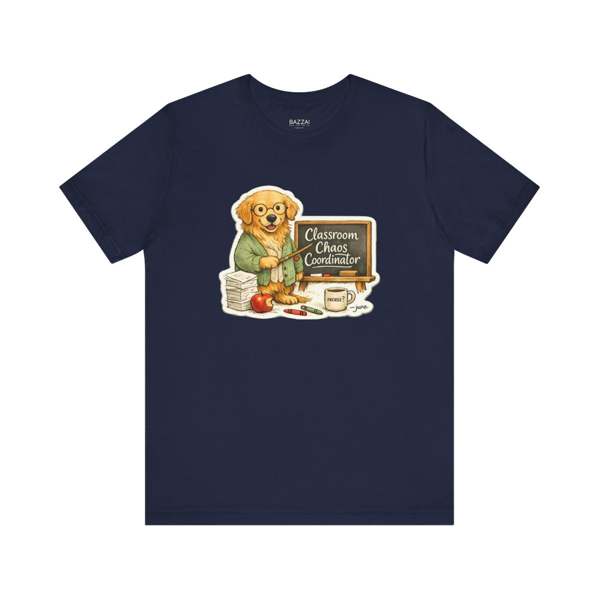 Funny Teacher T-Shirt — Classroom Chaos Coordinator — t-shirt design by June
