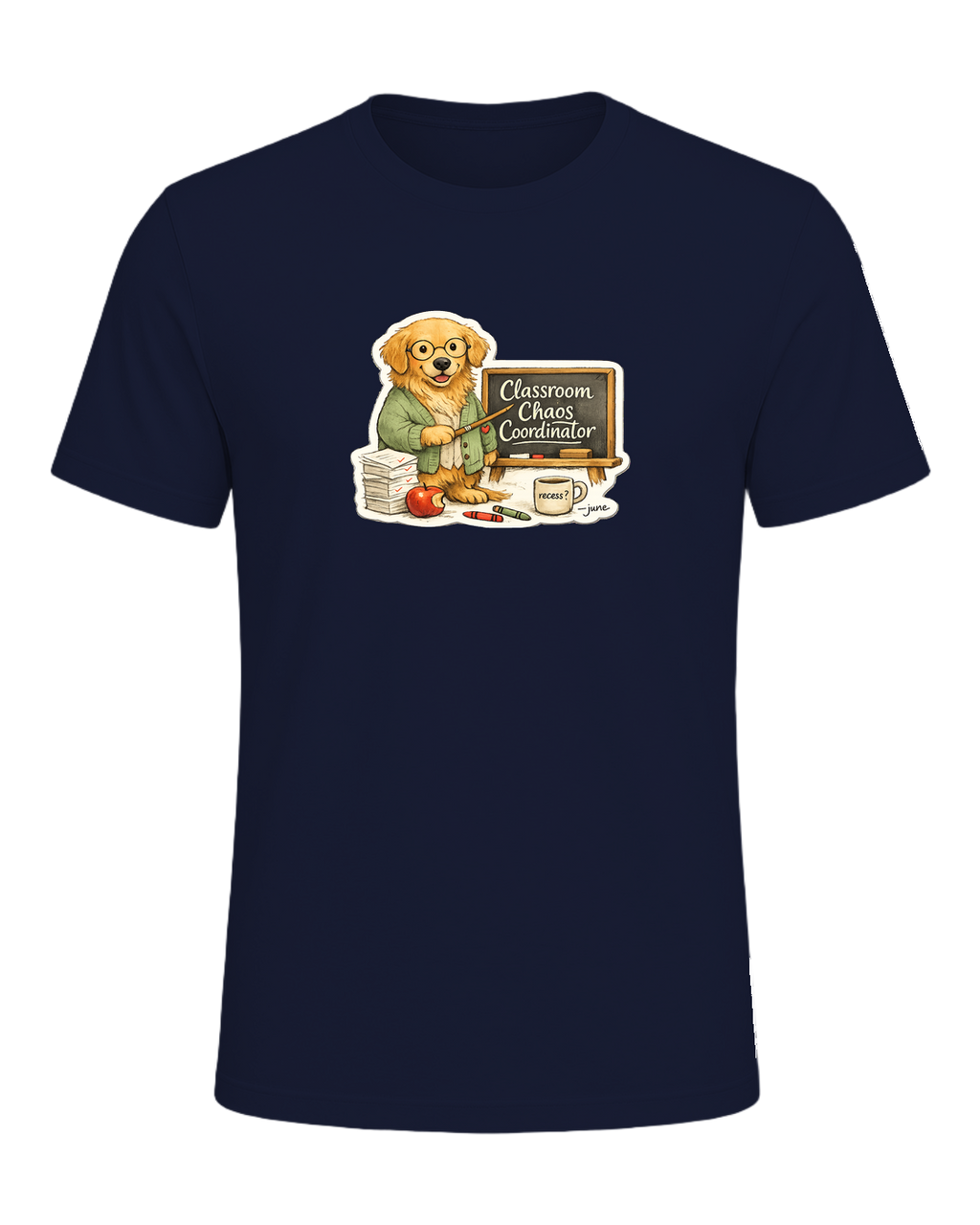Classroom Chaos Coordinator Tee — Navy
