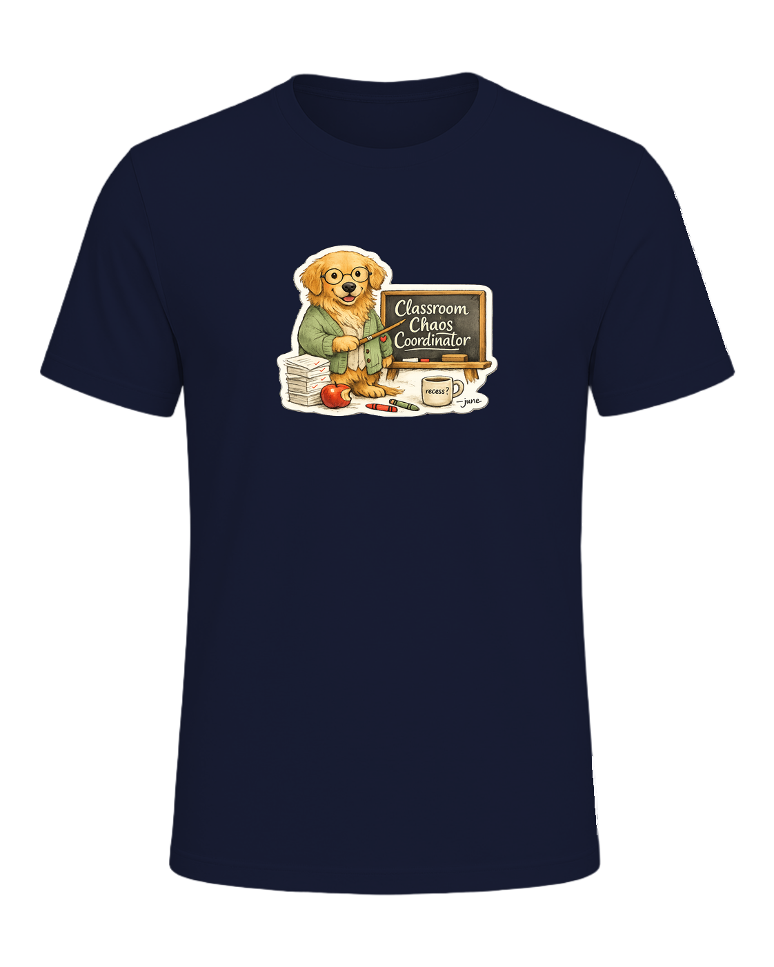 Classroom Chaos Coordinator Tee — Navy