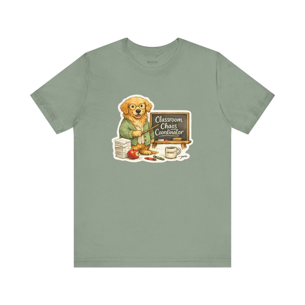 Funny Teacher T-Shirt — Classroom Chaos Coordinator — t-shirt design by June