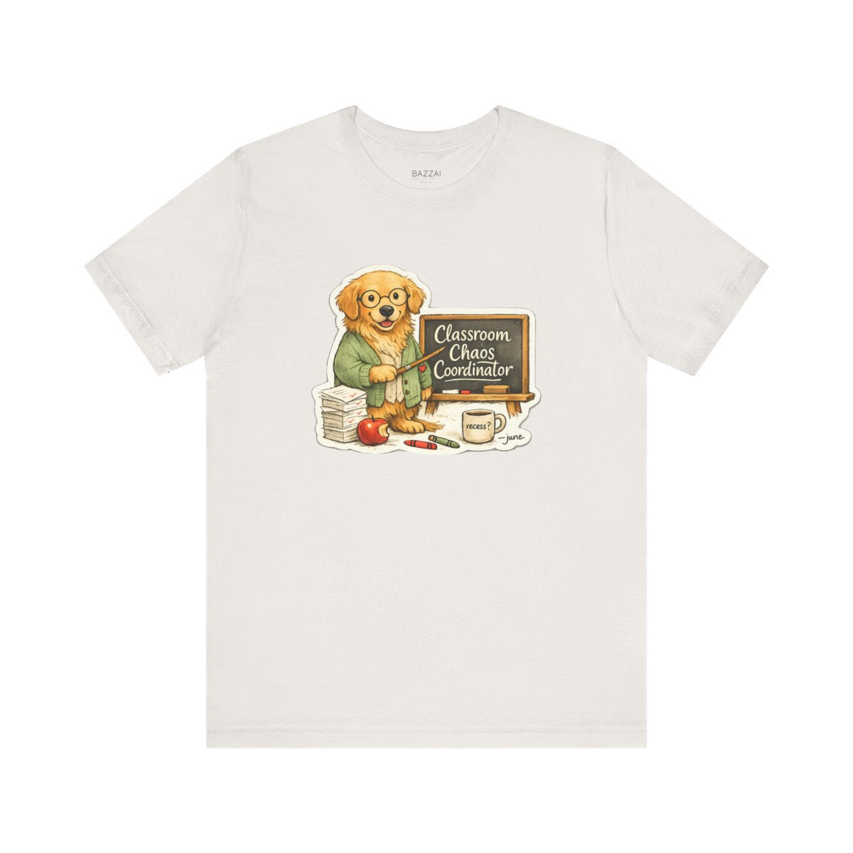 Funny Teacher T-Shirt — Classroom Chaos Coordinator — t-shirt design by June