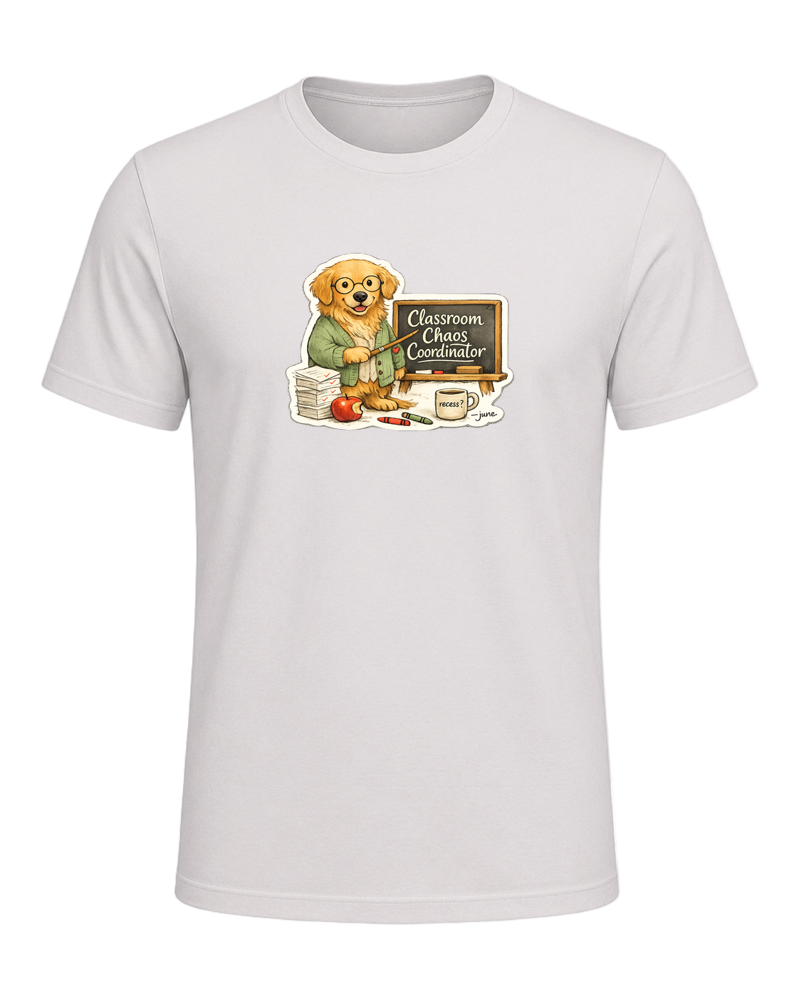 Classroom Chaos Coordinator Tee — Vintage White