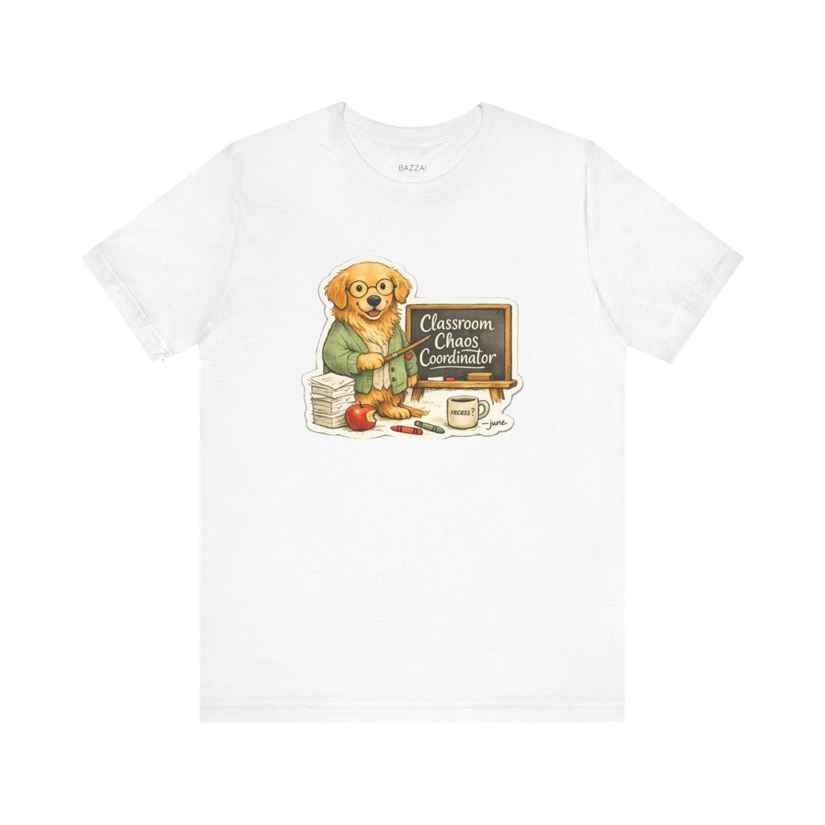 Funny Teacher T-Shirt — Classroom Chaos Coordinator — t-shirt design by June