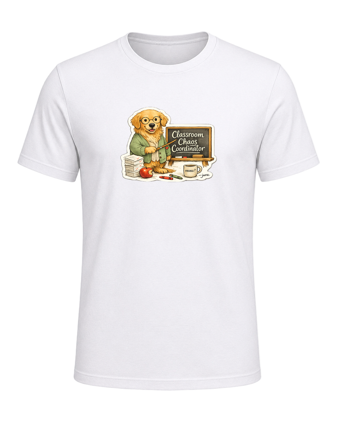 Classroom Chaos Coordinator Tee — White