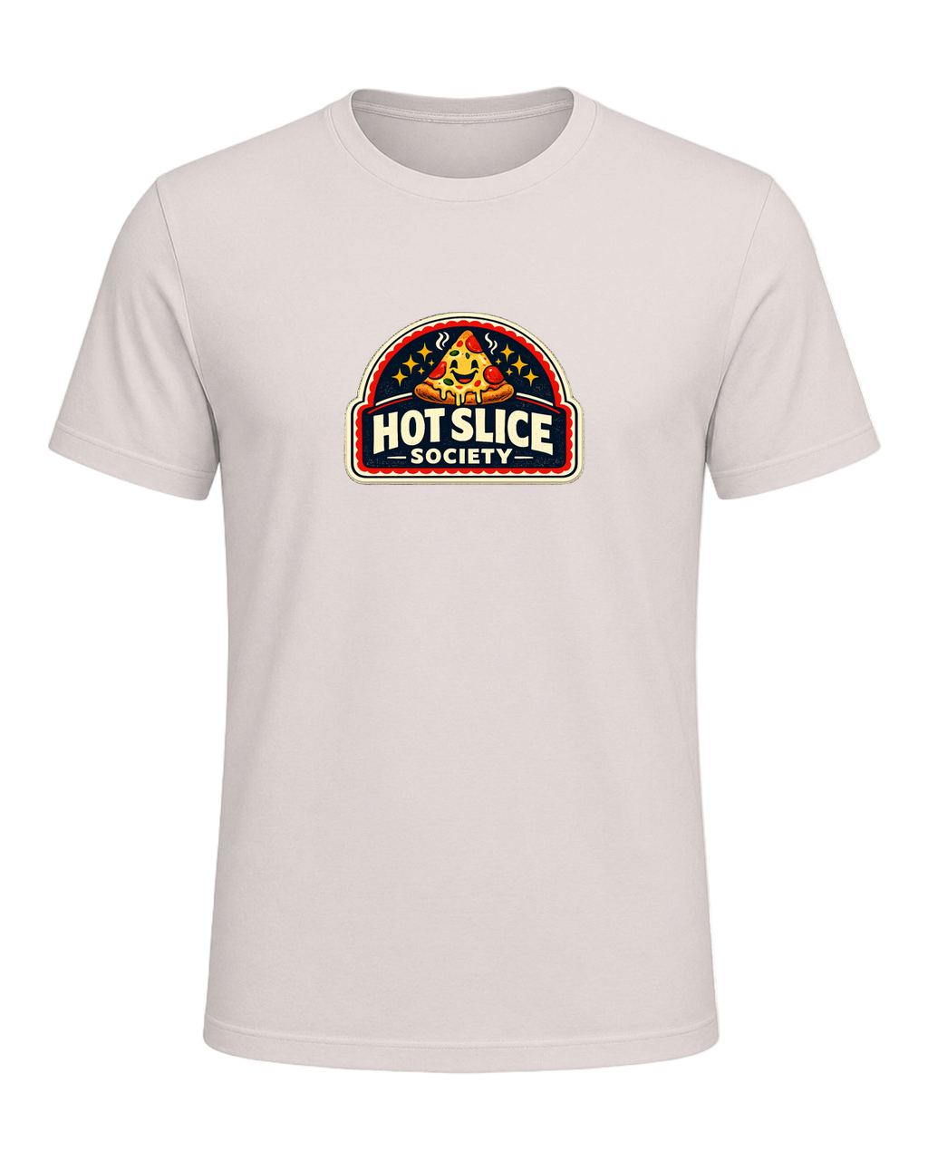 A bold retro pizza-club tee for anyone proudly living the hot slice lifestyle. — Heather Dust