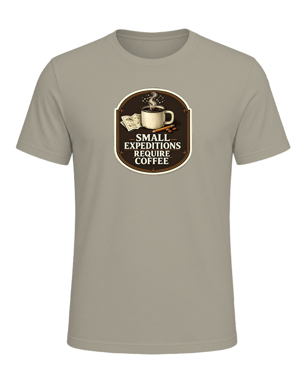 Small Expeditions Require Coffee Tee — Heather Stone