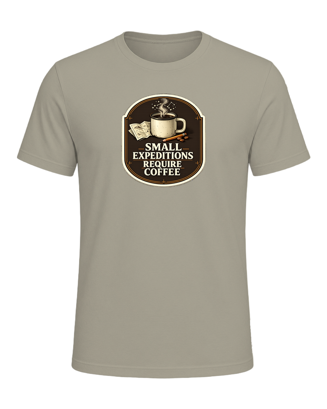 Small Expeditions Require Coffee Tee — Heather Stone