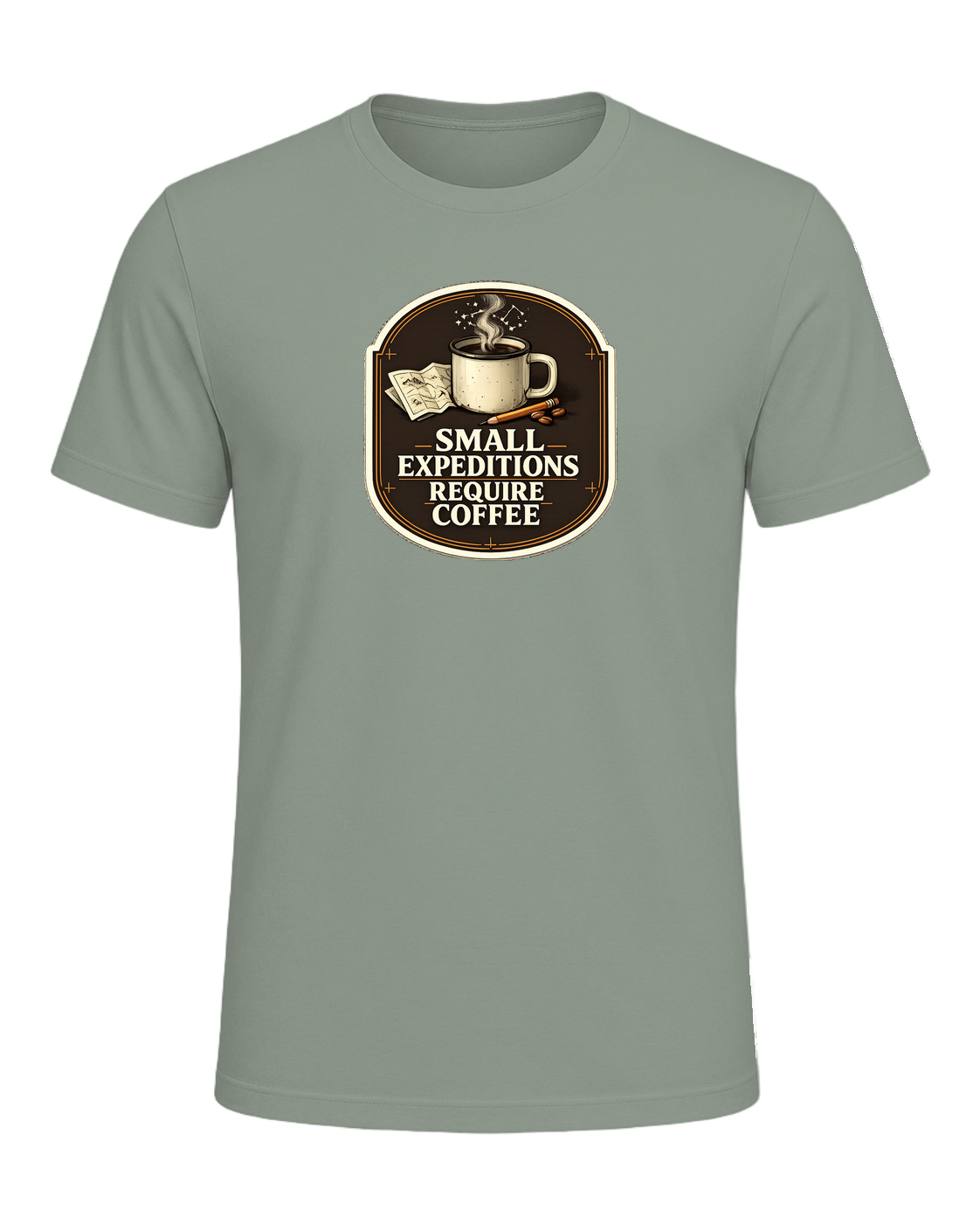 Small Expeditions Require Coffee Tee — Sage