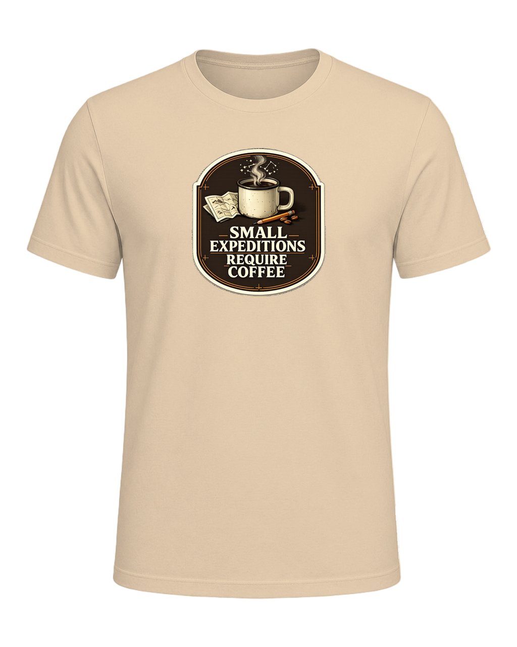 Small Expeditions Require Coffee Tee — Soft Cream