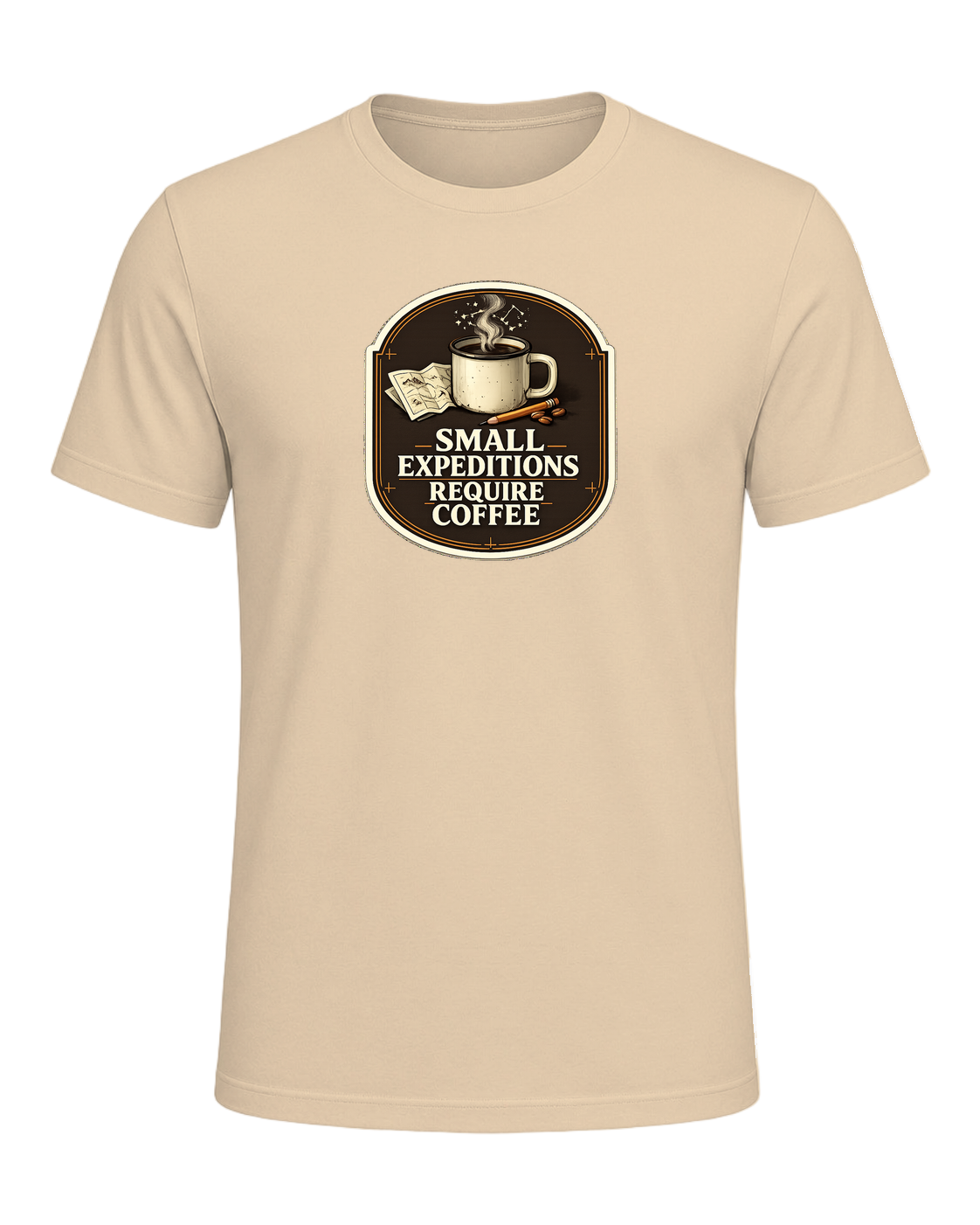 Small Expeditions Require Coffee Tee — Soft Cream