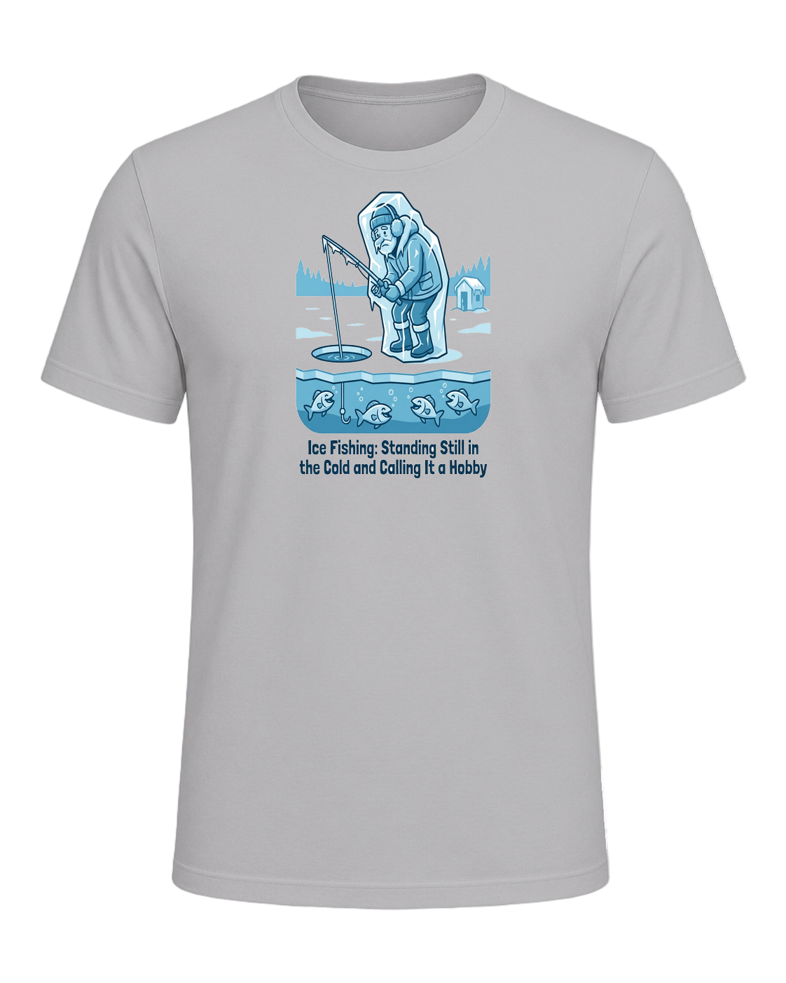 Ice Fishing Humor — Athletic Heather