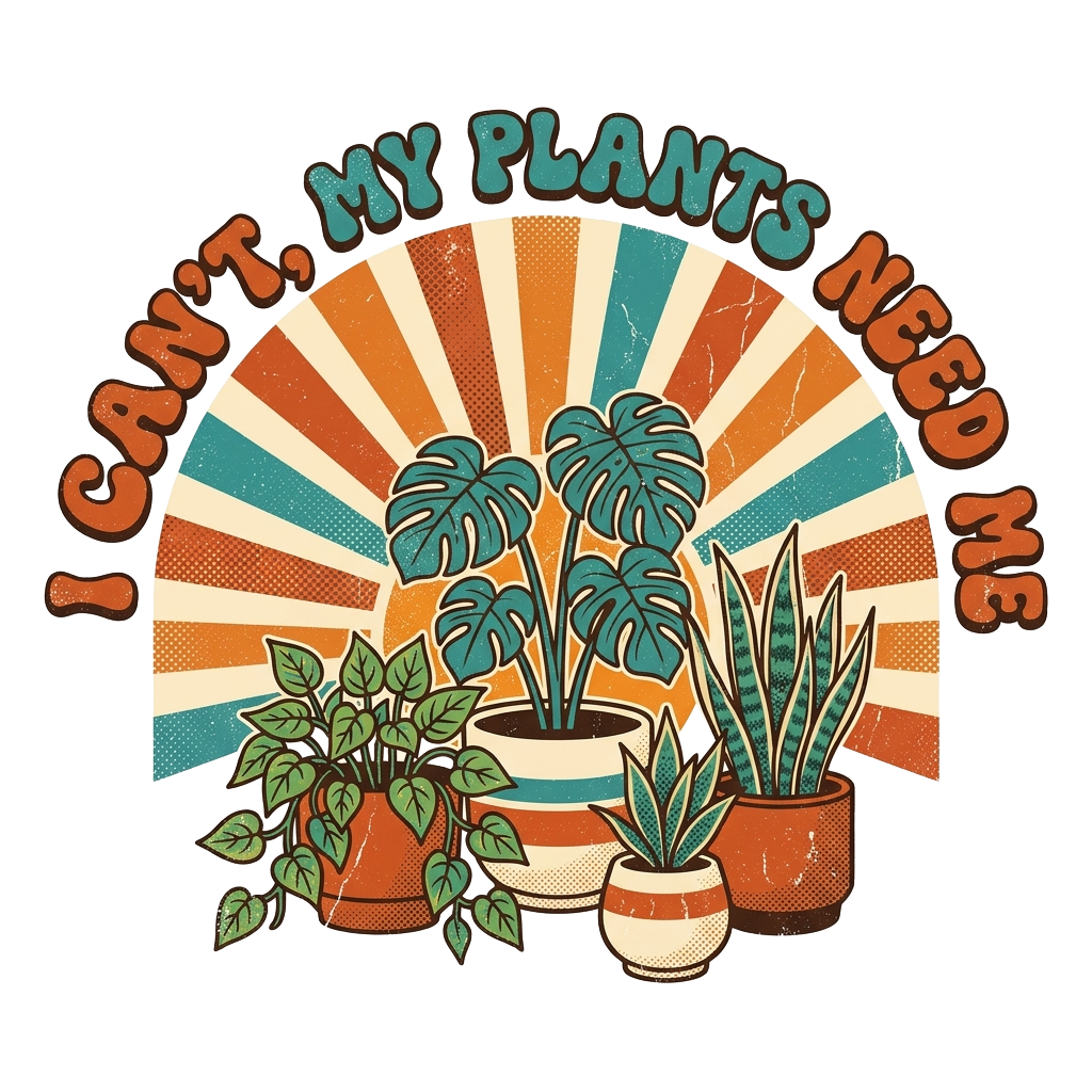 I CAN'T, MY PLANTS NEED ME