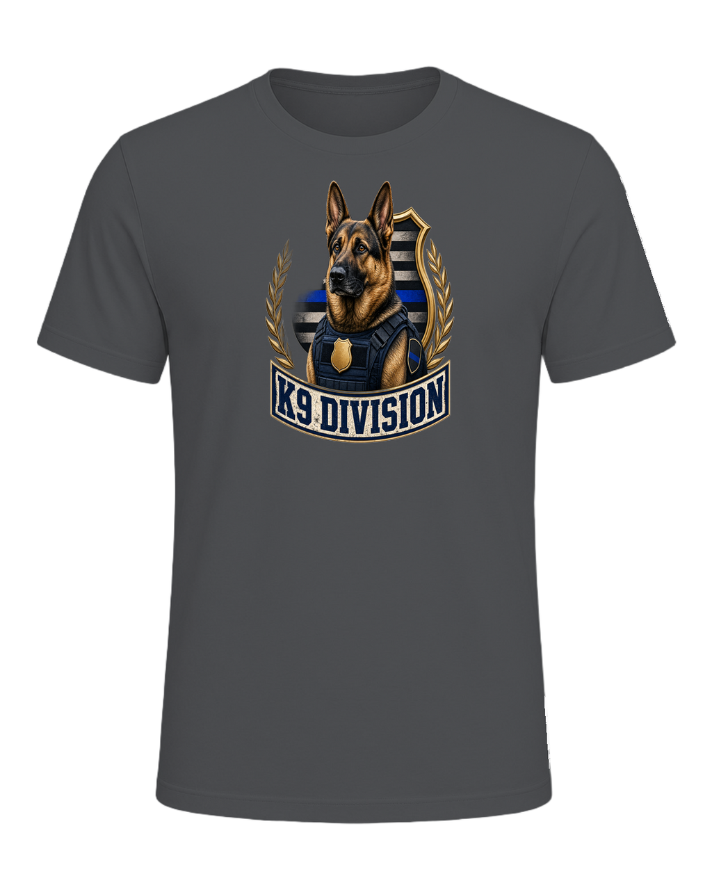 German Shepherd K9 Officer — Asphalt