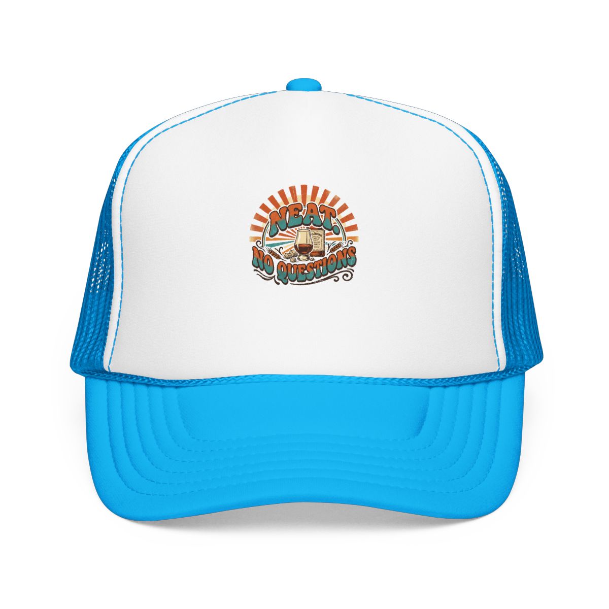 Whiskey Lover Hat — Neat. No Questions — hat design