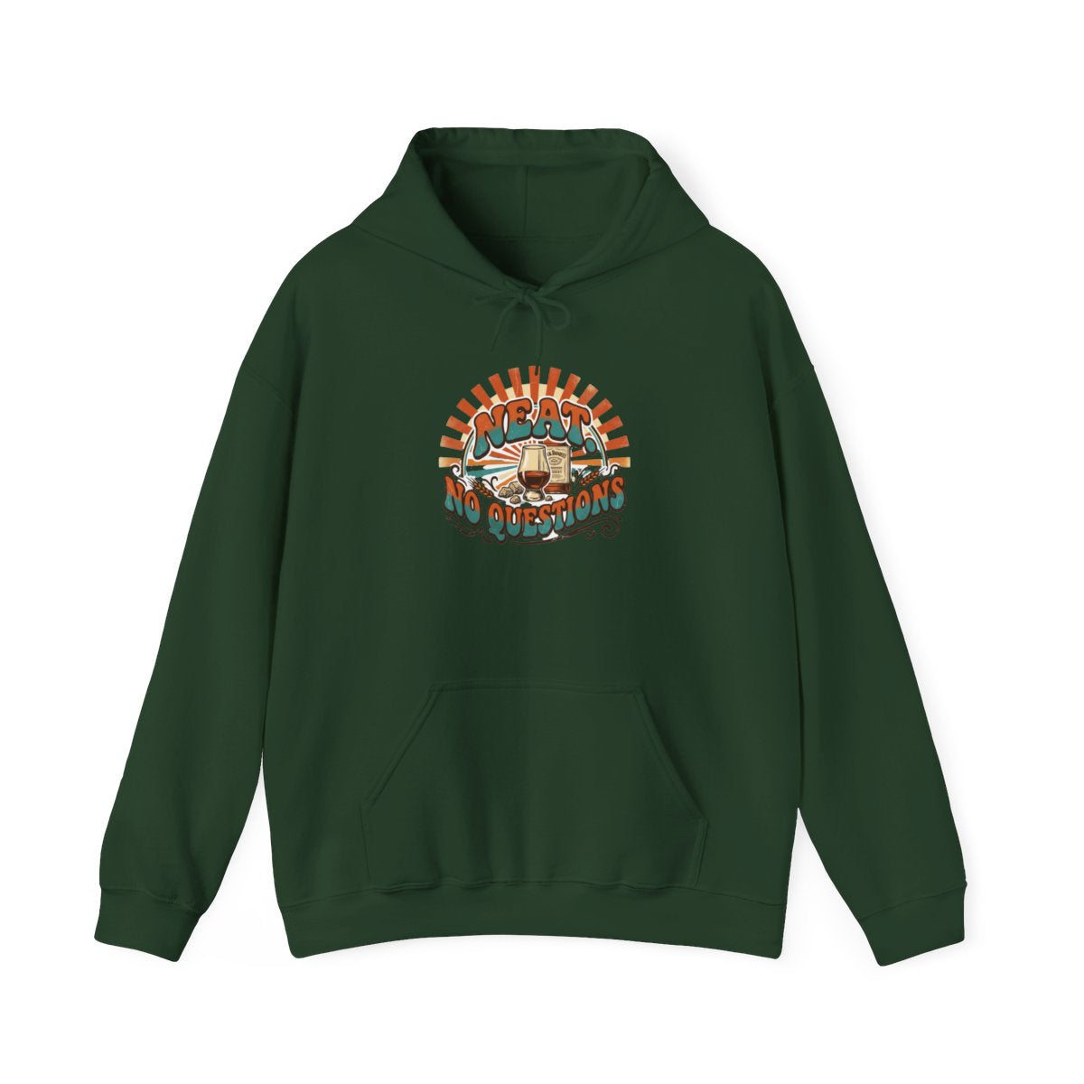 Whiskey Lover Hoodie — Neat. No Questions — hoodie design