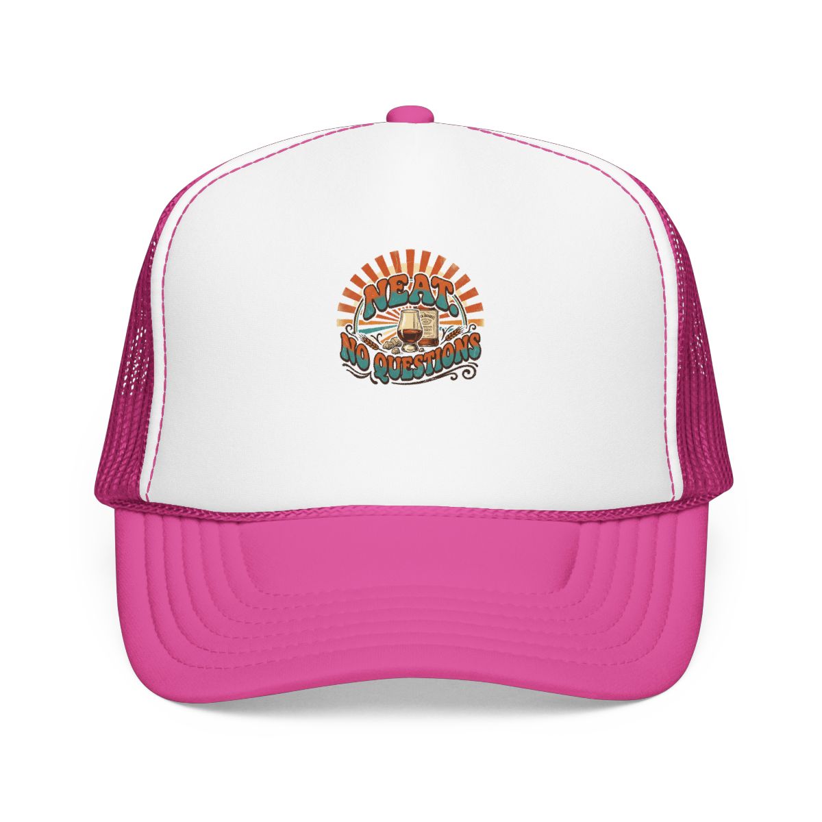 Whiskey Lover Hat — Neat. No Questions — hat design