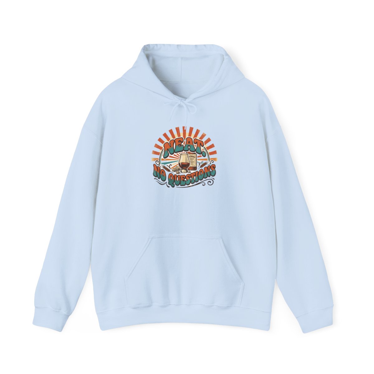 Whiskey Lover Hoodie — Neat. No Questions — hoodie design