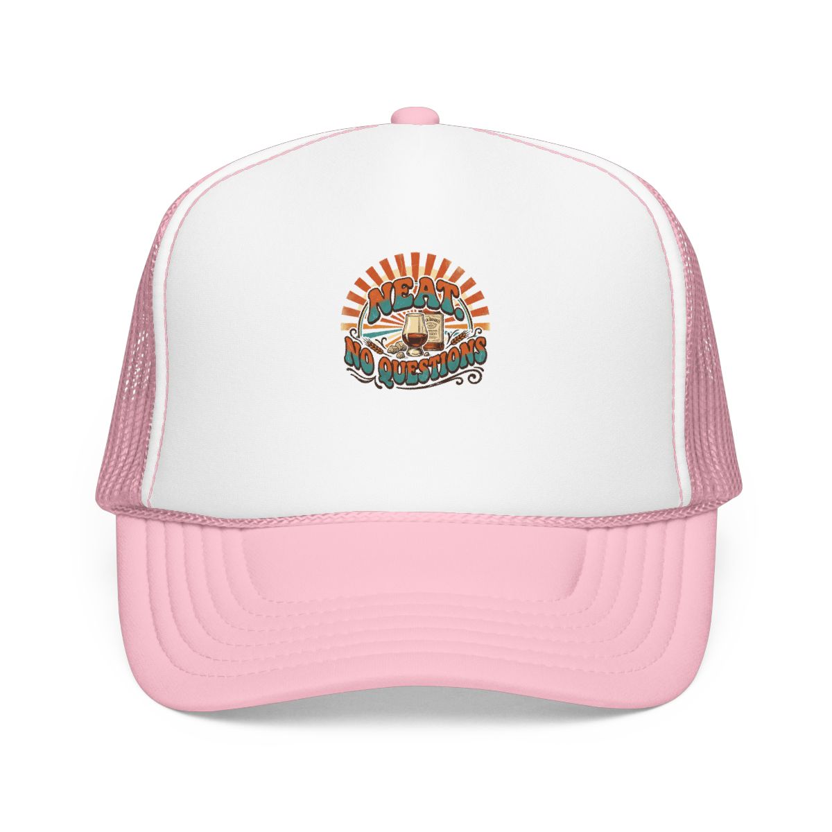 Whiskey Lover Hat — Neat. No Questions — hat design