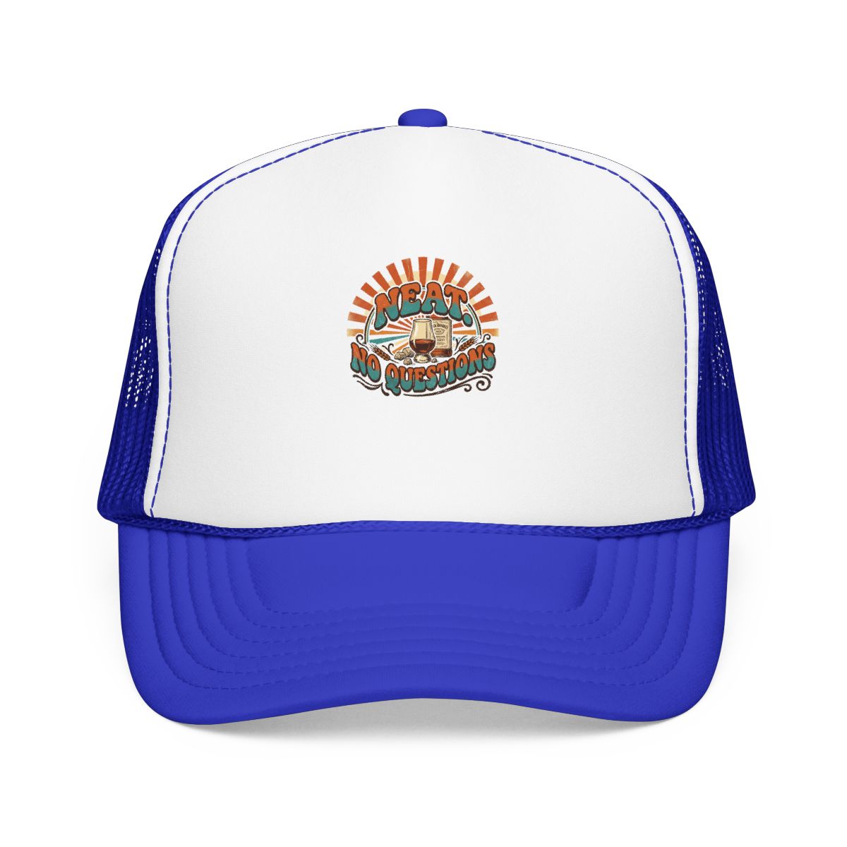 Whiskey Lover Hat — Neat. No Questions — hat design