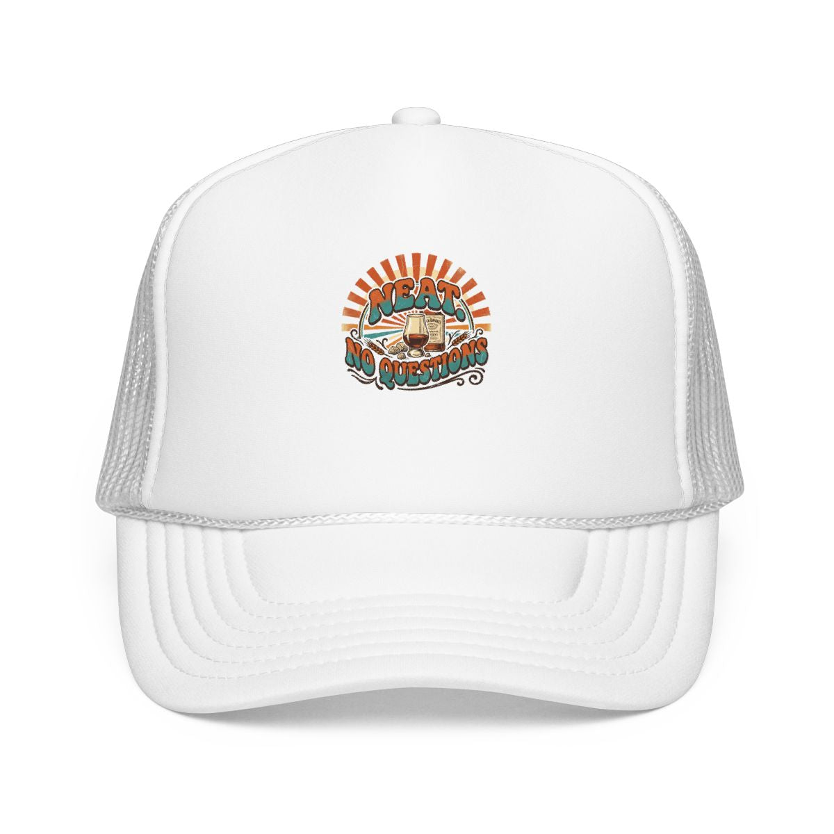Whiskey Lover Hat — Neat. No Questions — hat design