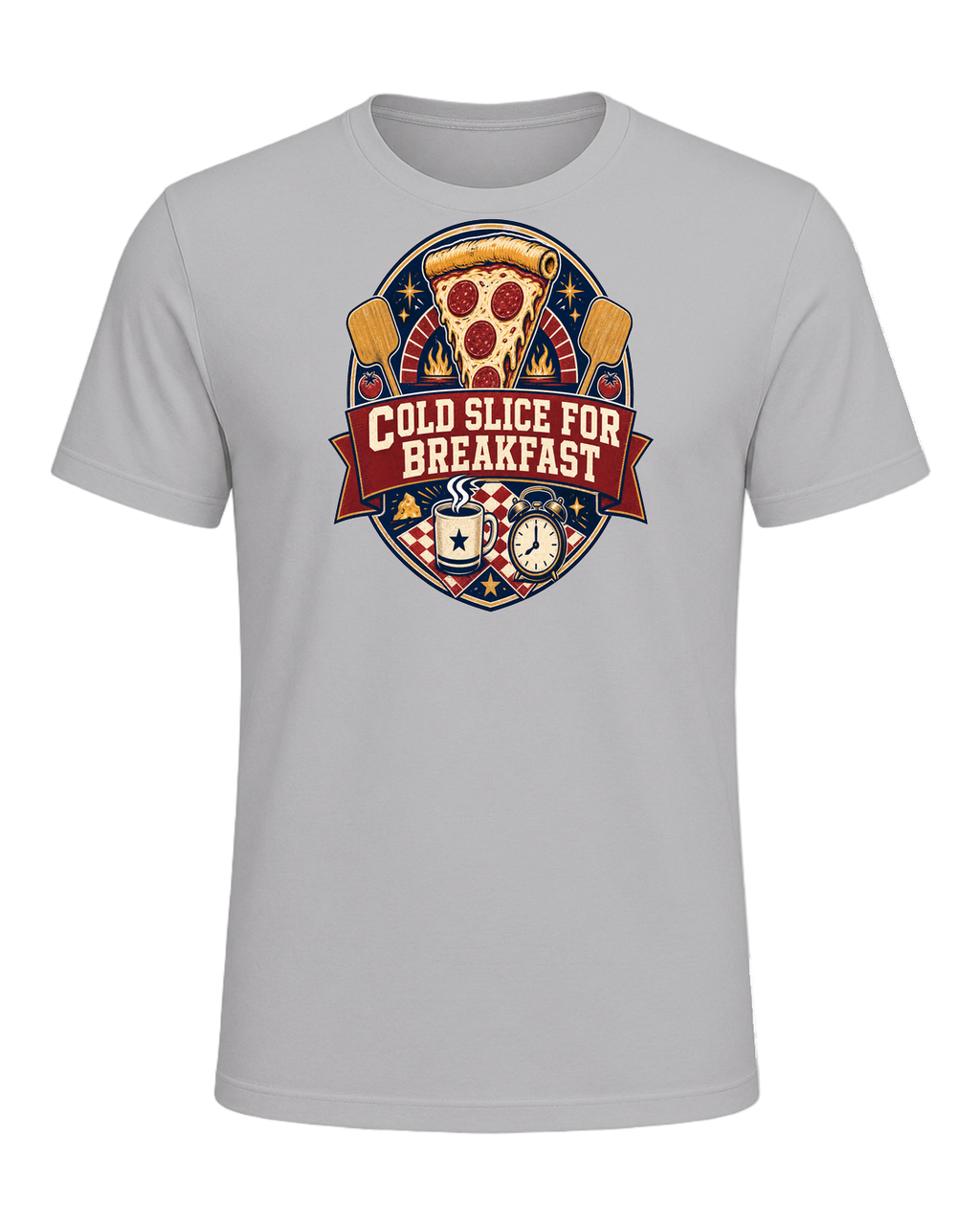 COLD SLICE FOR BREAKFAST — Athletic Heather