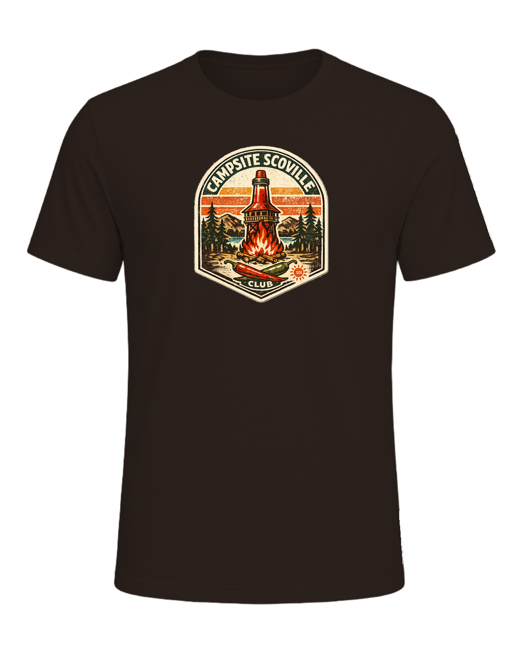 Campsite Scoville Club Tee — Brown