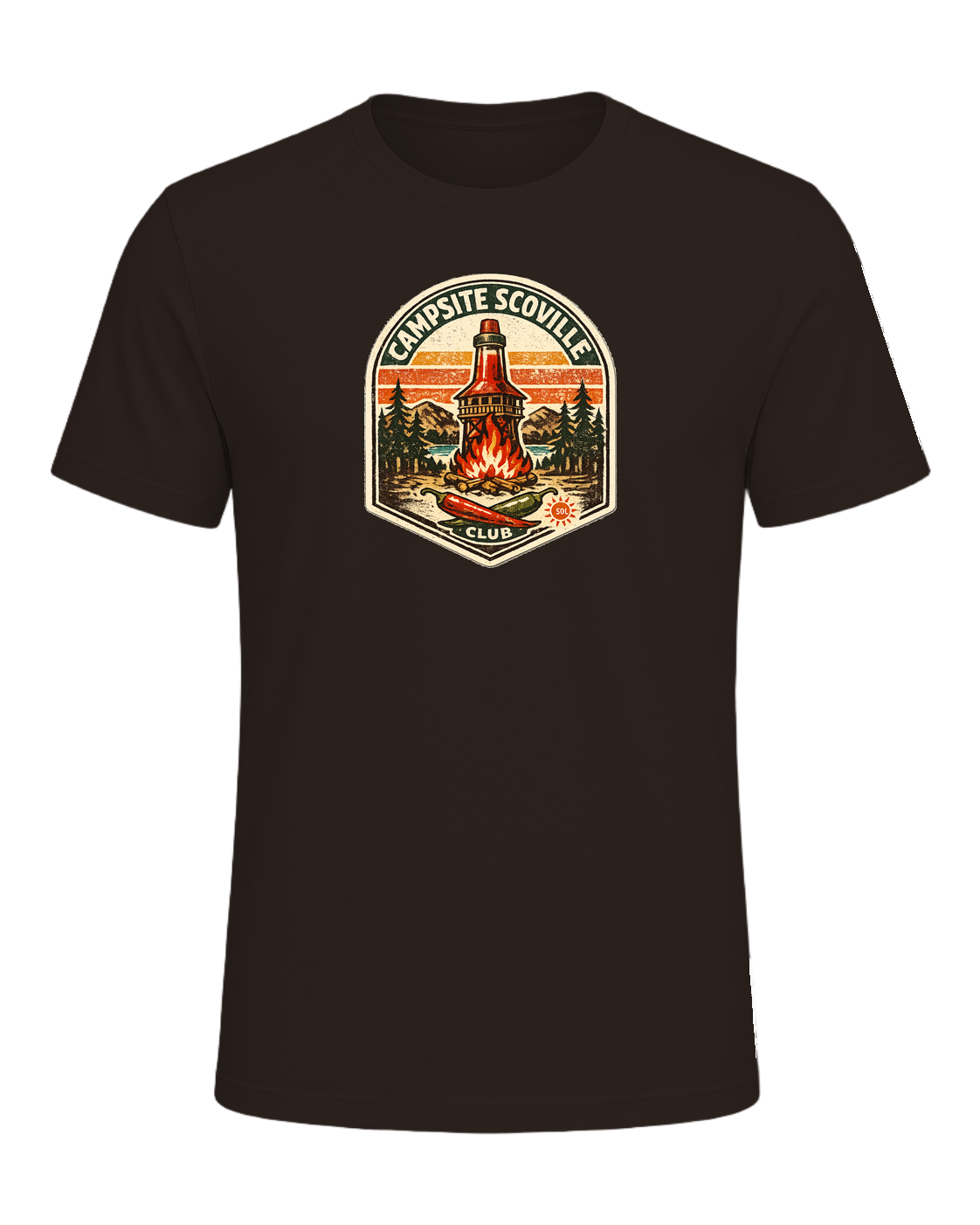 Campsite Scoville Club Tee — Brown