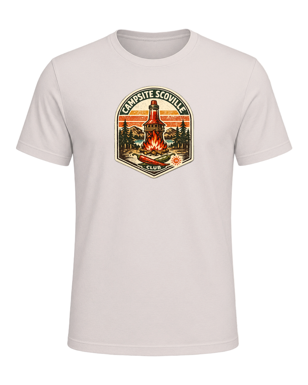 Campsite Scoville Club Tee — Heather Dust