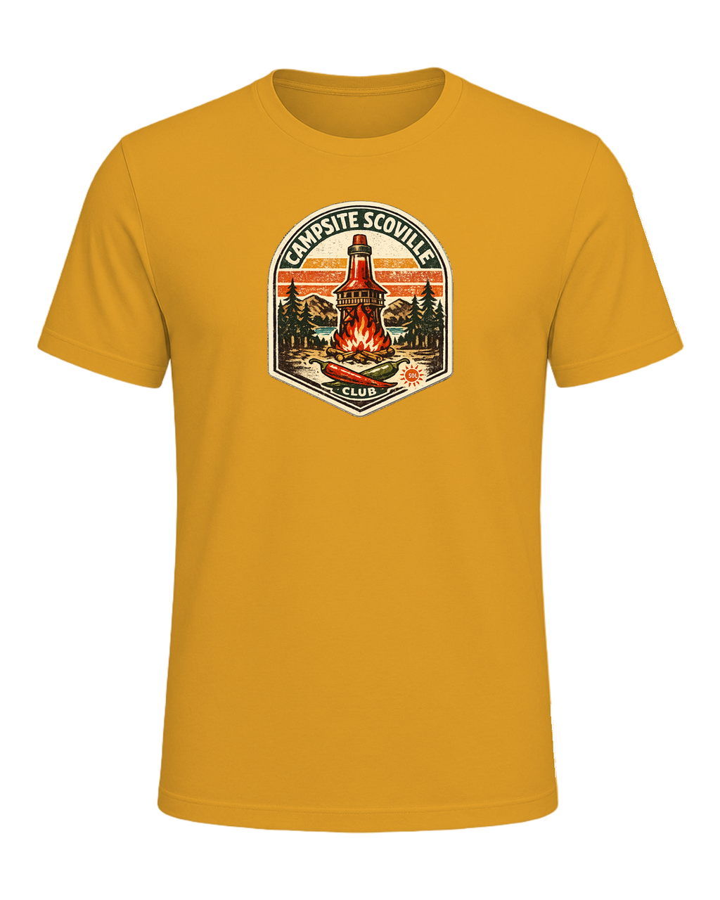 Campsite Scoville Club Tee — Mustard