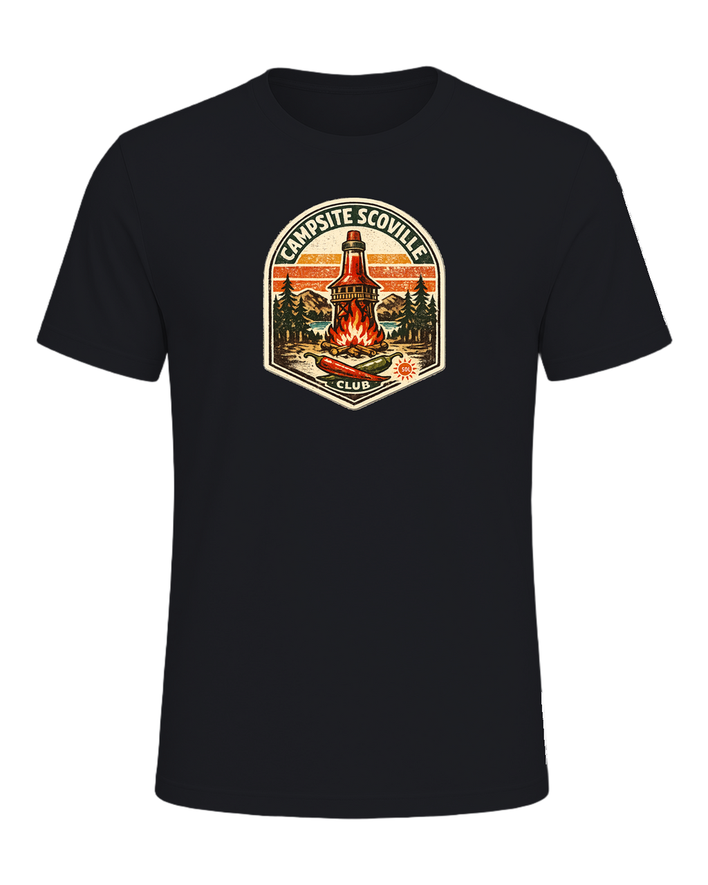 Campsite Scoville Club Tee — Vintage Black