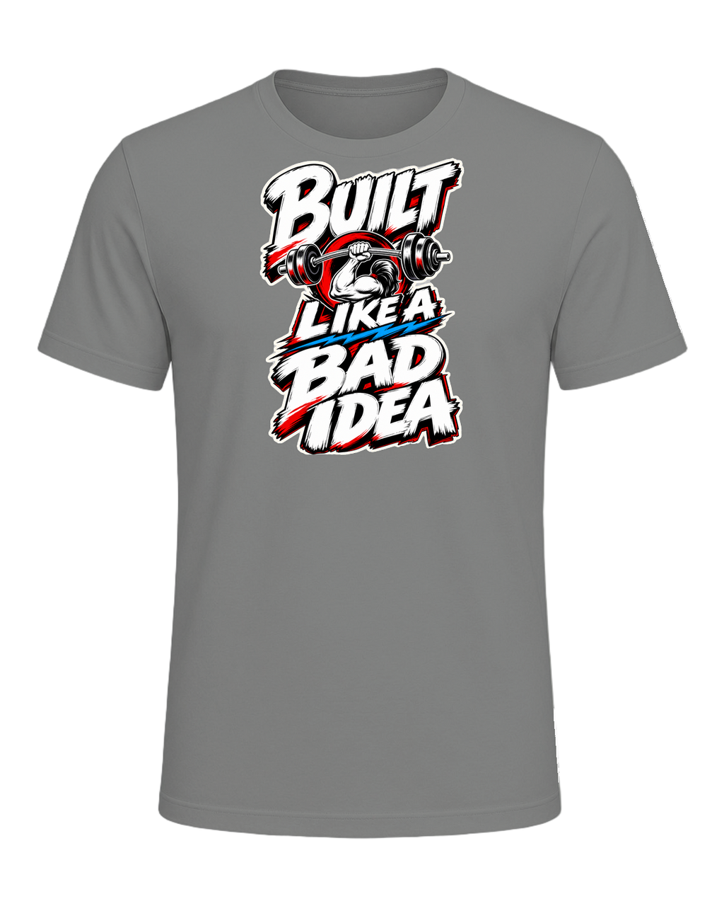 Built Like A Bad Idea Gym Tee — Deep Heather