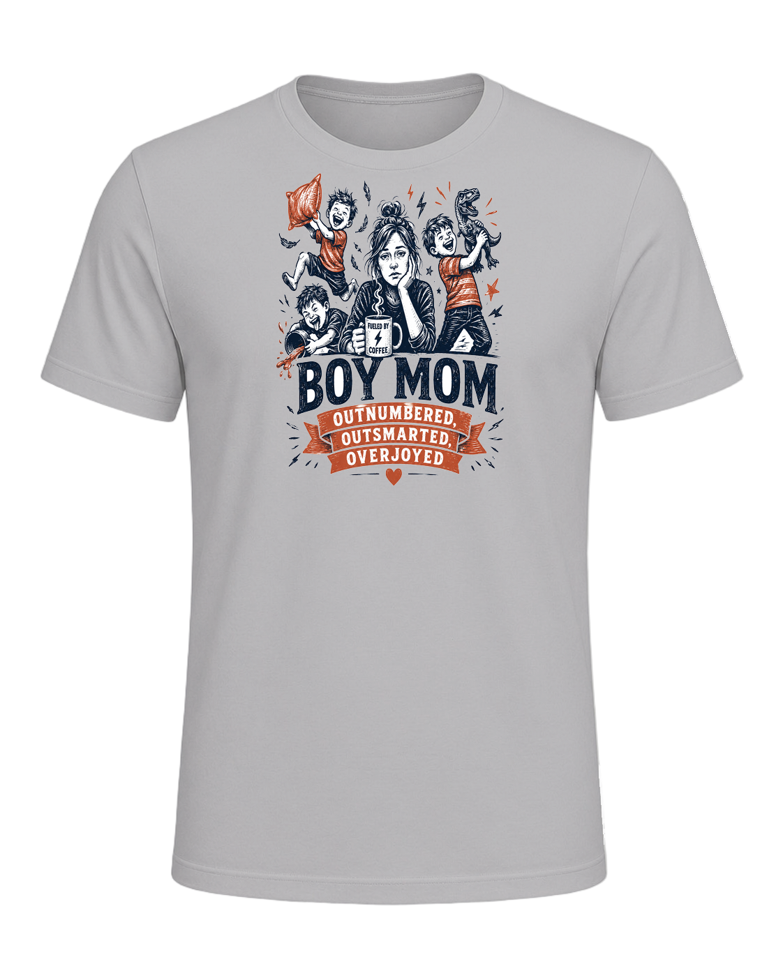 Boy Mom Humor — Athletic Heather