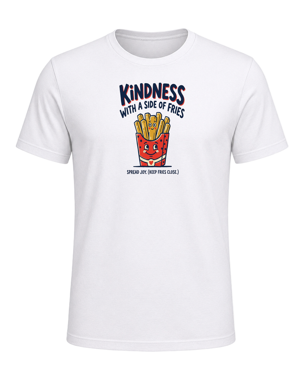 KINDNESS WITH A SIDE OF FRIES — White