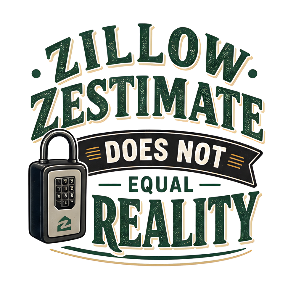 ZILLOW ZESTIMATE DOES NOT EQUAL REALITY — Vintage Sketch Tee