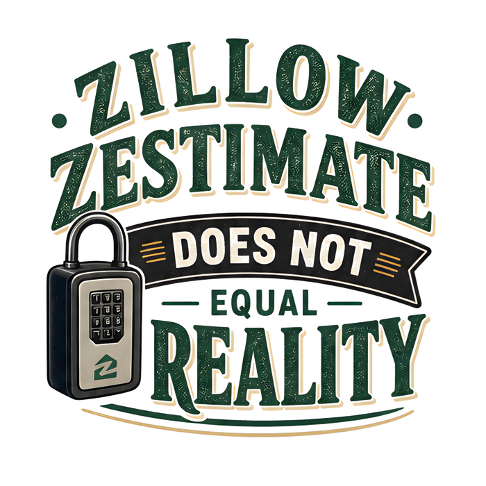 ZILLOW ZESTIMATE DOES NOT EQUAL REALITY — Vintage Sketch Tee