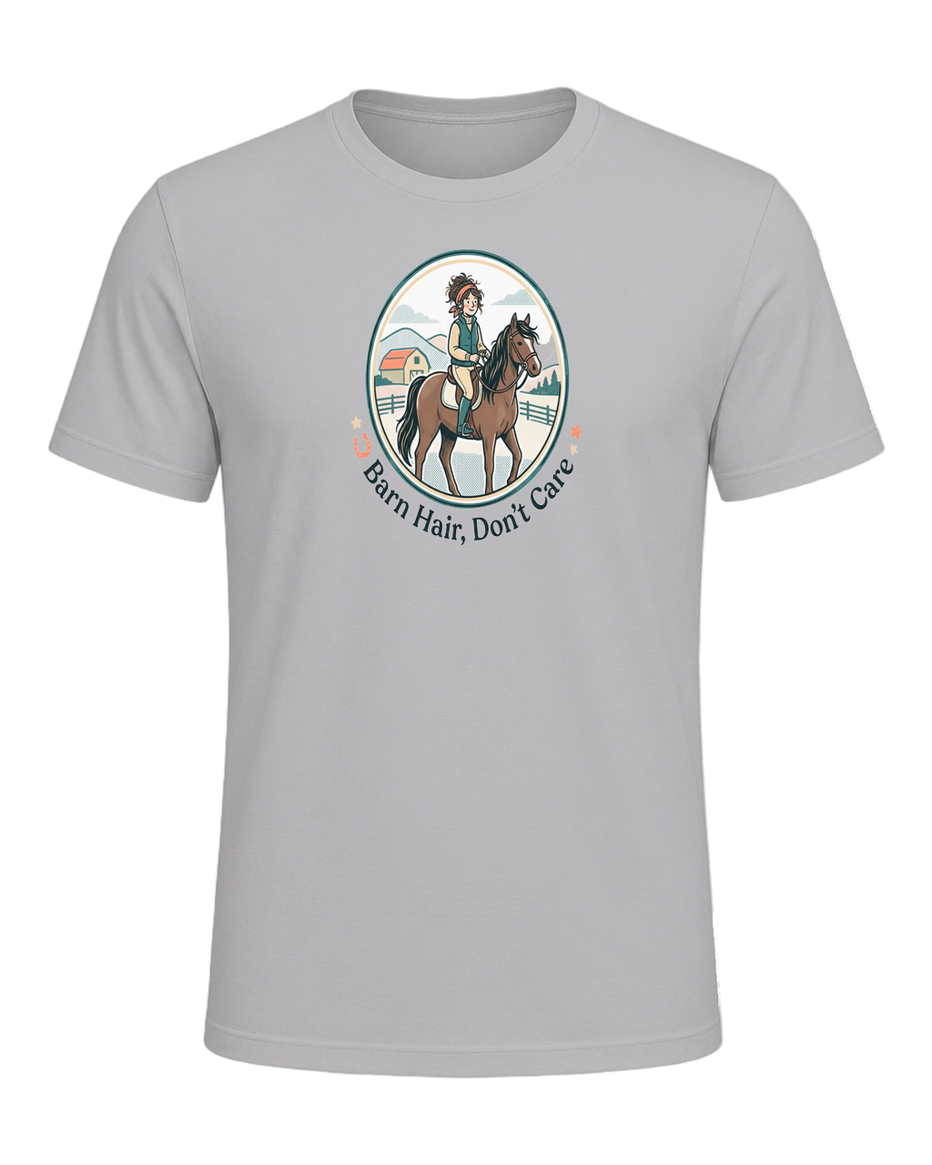 Barn Hair, Don't Care — Athletic Heather