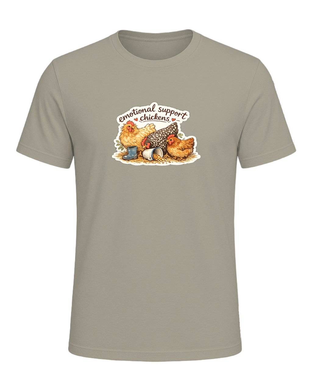 Emotional Support Chickens Tee — Heather Stone