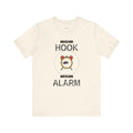 Funny Fishing Gift T-Shirt — Set the Hook Not the Alarm — angler t-shirt design