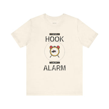 Funny Fishing Gift T-Shirt — Set the Hook Not the Alarm
