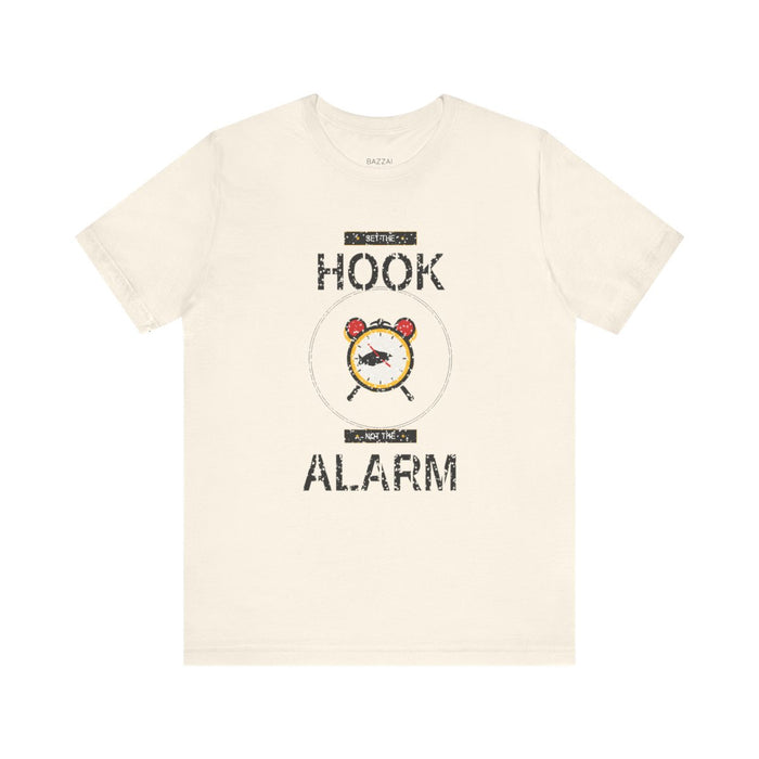 Funny Fishing Gift T-Shirt — Set the Hook Not the Alarm