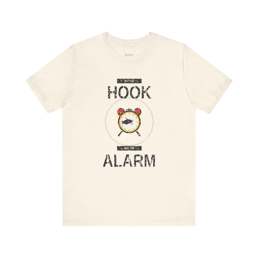 Funny Fishing Gift T-Shirt — Set the Hook Not the Alarm