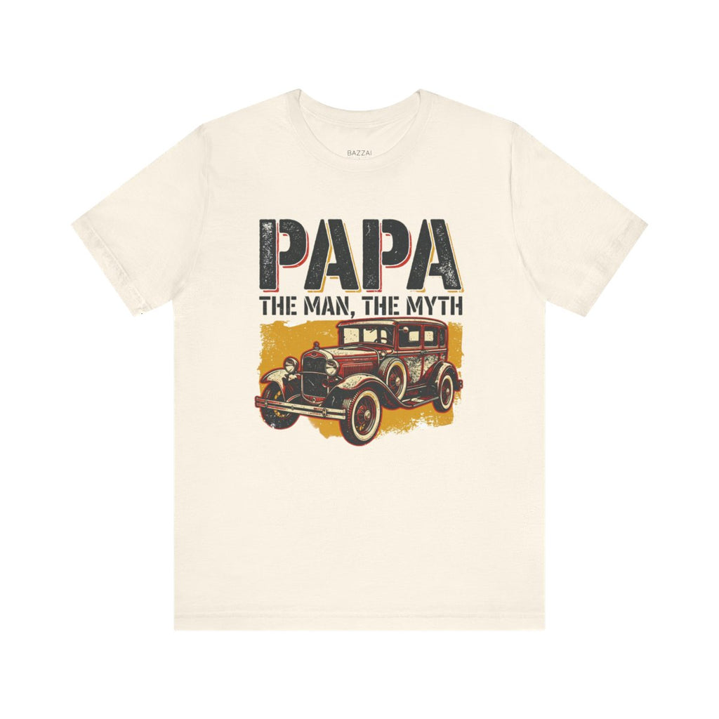 Grandpa Gift T-Shirt — Papa: the Man, the Myth — papa grandpa t-shirt design