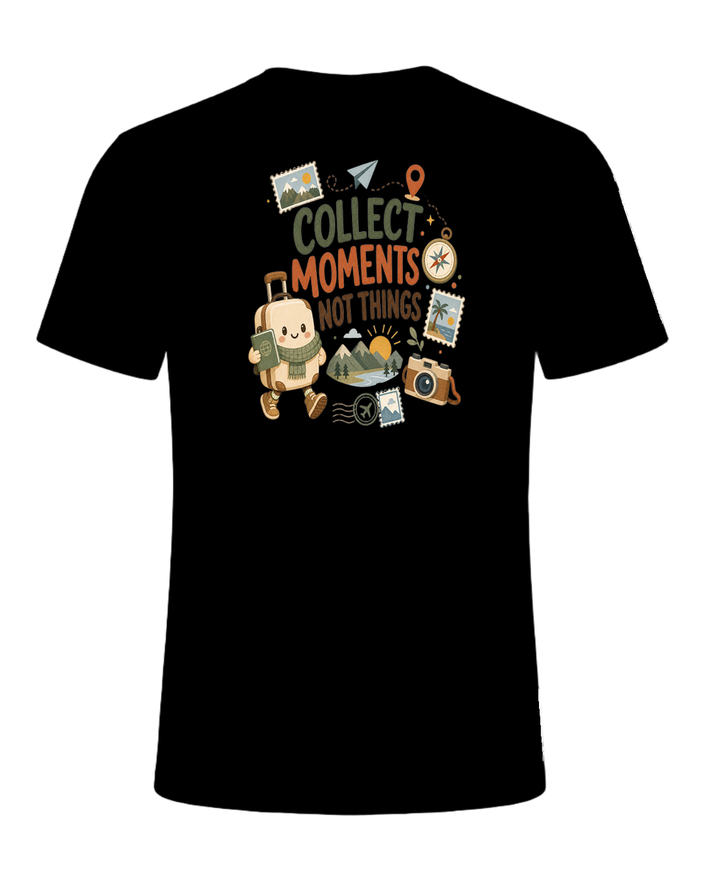 COLLECT MOMENTS NOT THINGS — Black