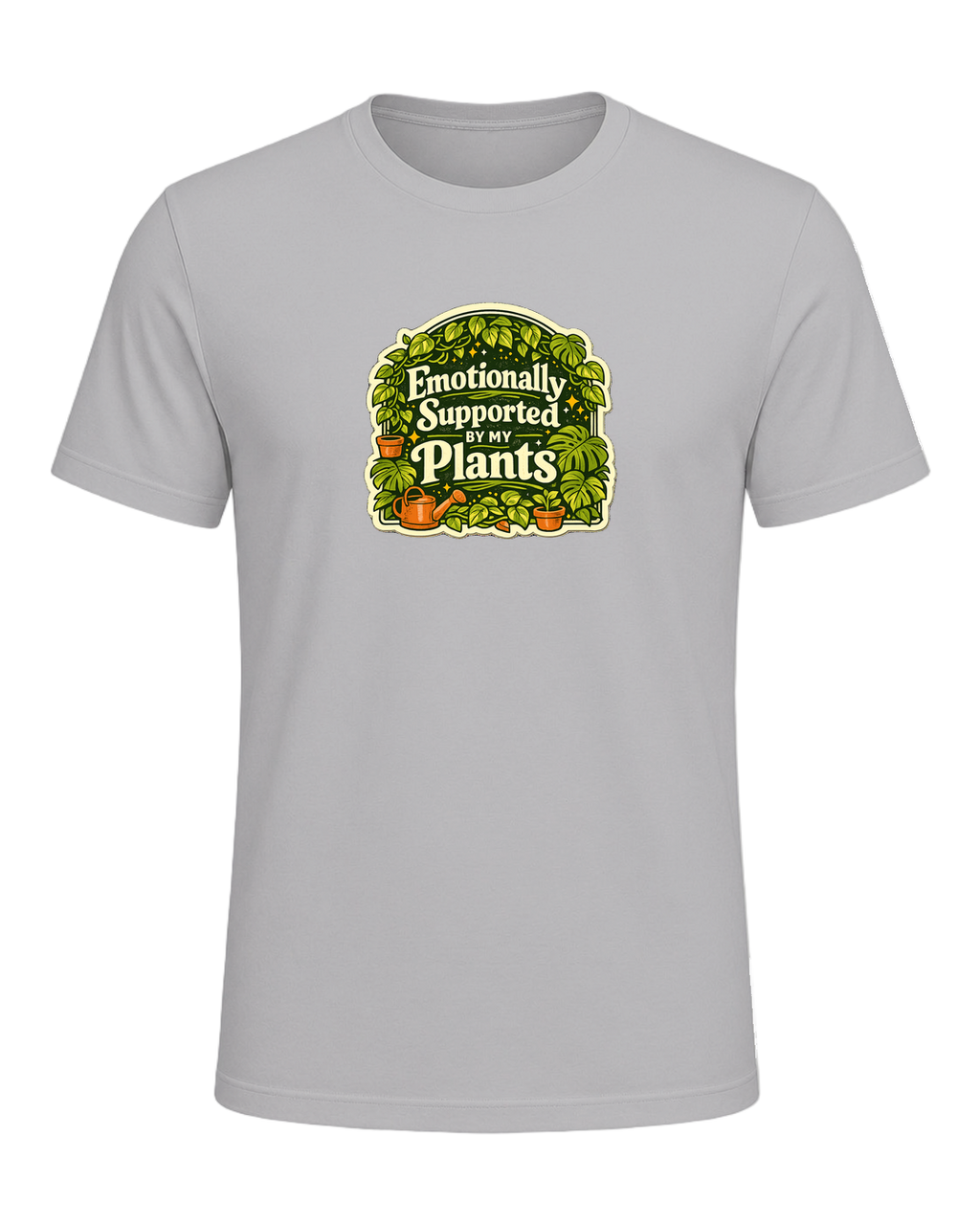 Emotionally Supported By My Plants Tee — Athletic Heather