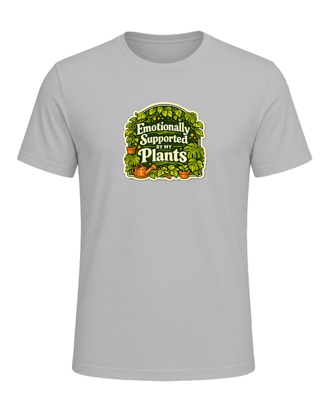 Emotionally Supported By My Plants Tee — Athletic Heather