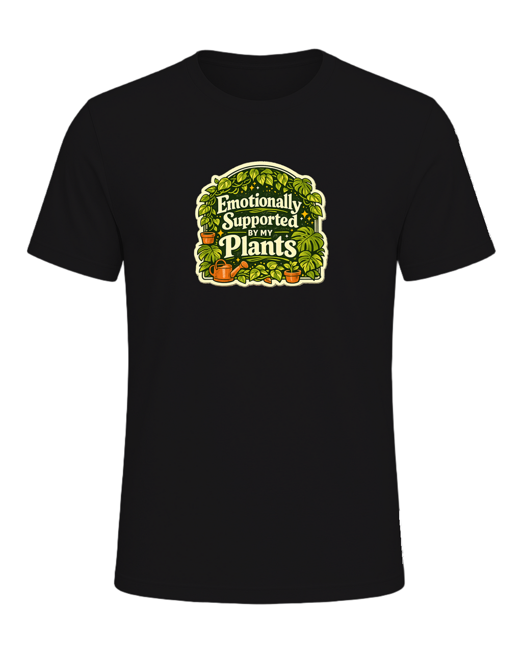 Emotionally Supported By My Plants Tee — Dark Grey Heather