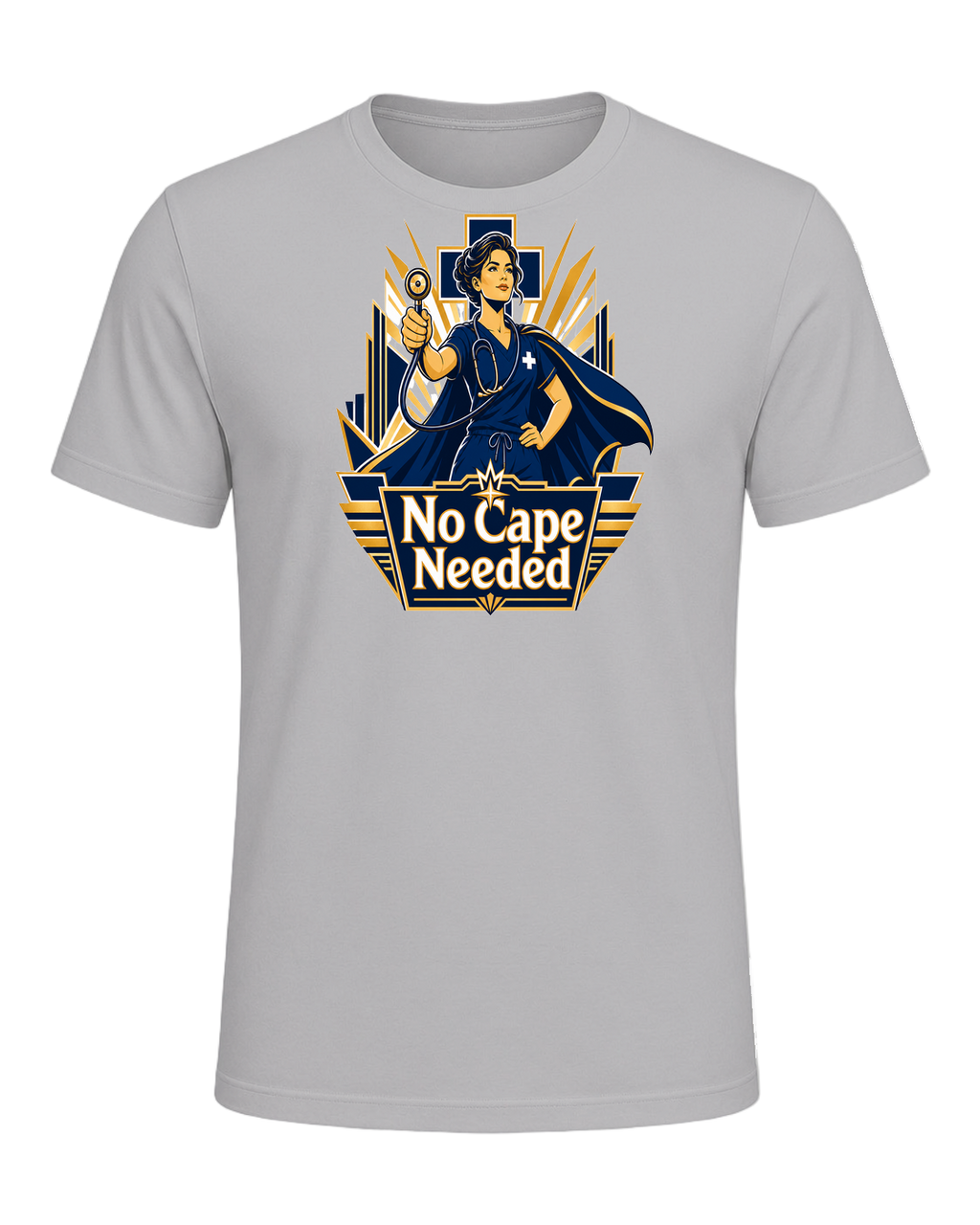 ER Nurse Superhero — Athletic Heather